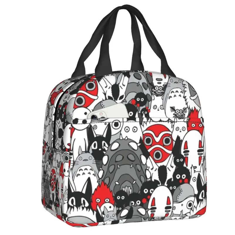 

Lost Miyazaki Hayao Totoro Thermal Insulated Lunch Bags Spirited Away Portable Lunch Container for School Outdoor Food Box