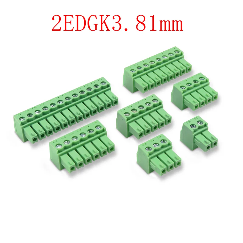 10 шт., клеммные колодки KF2EDGK 3,81 2P-10P для печатной платы, 15EDGK, 3,81 мм, 2PIN -10PIN MC 1,5/ 2-ST-3,81 - 1803578 PHOENIX CONTACT KEFA deson