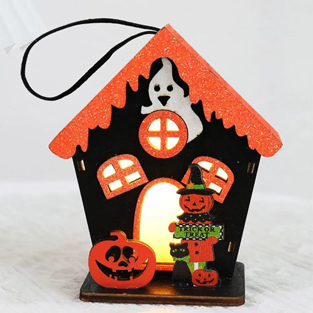 

Креативный светящийся деревянный подвесной светильник для Хэллоуина