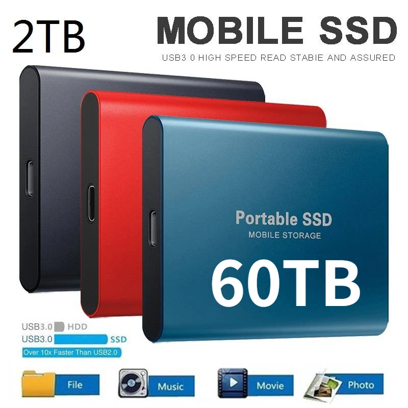 

USB 3.0 High Speed Portable External Mobile Hard Drive 2TB 4TB 8TB 16TB