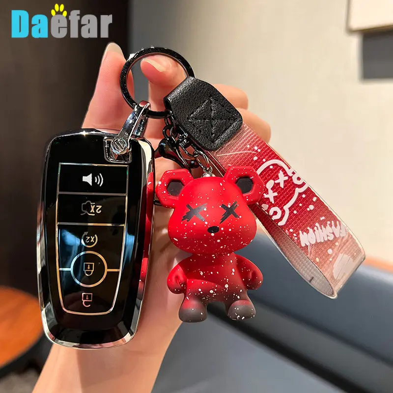 Резиновый Автомобильный продукт с 3, 4, 5 кнопками для Ford Raptor 2020, 2021, F150, F250, F350, дистанционный ключ без ключа, защита кожи, чехол для телефона