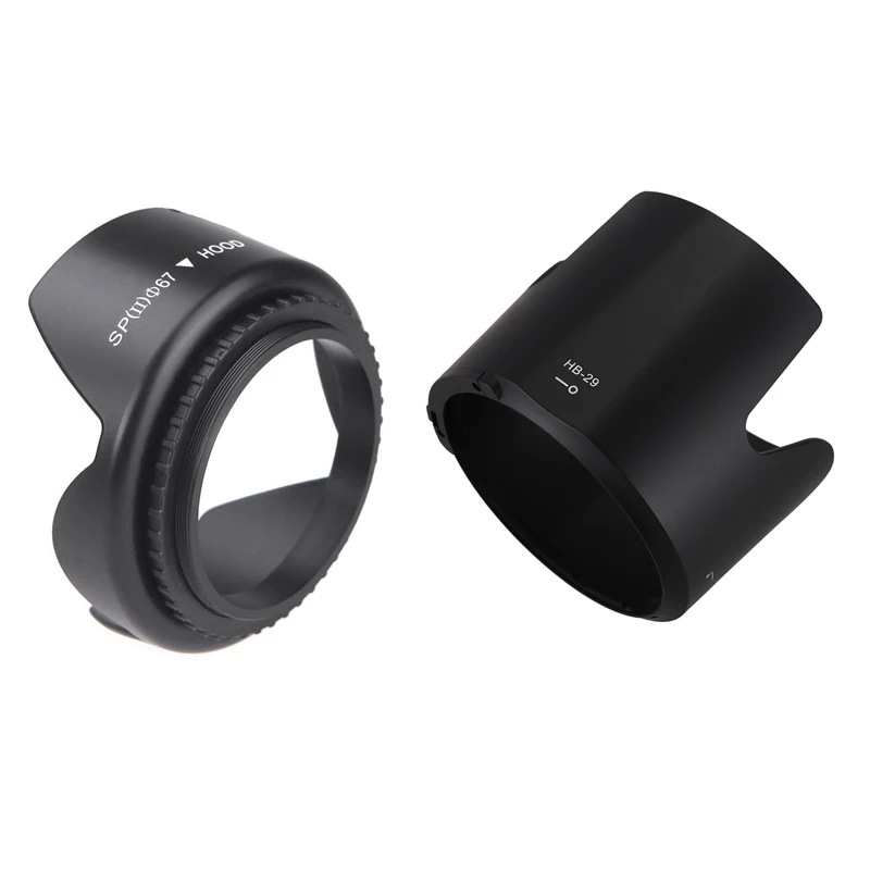 

Hot 1 Pcs Lens Hood Diameter 67 Mm Standard Lens Hood & 1 Pcs HB-29 Lens Hood For Nikon 70-200Mm F/2.8 G-AF-S Lens HB29