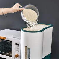 household one button press insect proof rice storage box sealed moisture proof fresh keeping grains and coarse grains rice box