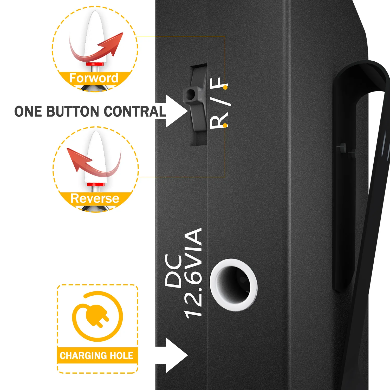 Профессиональная электрическая дрель для ногтей из алюминиевого сплава с