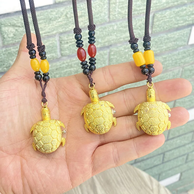 Reloj Man Watch  Relogio Necklace Pendant, Foldable Retro Cartoon Children Gold Copper Turtle Quartz Pocket Watch