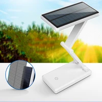 solar rechargeable dual purpose table lamp led eye protection learning lamp usb foldable night light student gift drop shipping