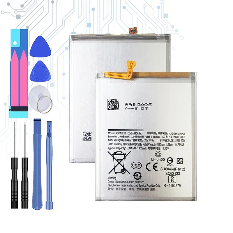 Аккумулятор для Samsung Galaxy A71 A70 A60 A53 A51 5G A50 A42 A72 A41 A40 A31 A21s A20e A10e A13 SM-A705 SM-A5360 A5360 A33