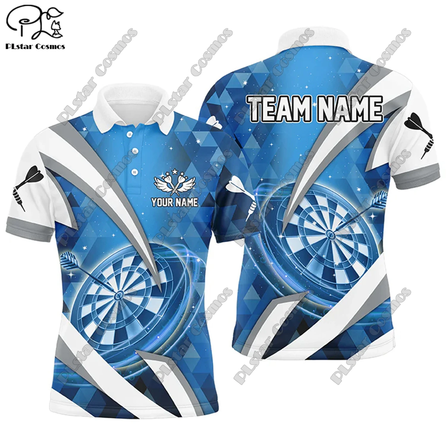 Футболка-поло с 3D-принтом пламени универсальная для отдыха спорта