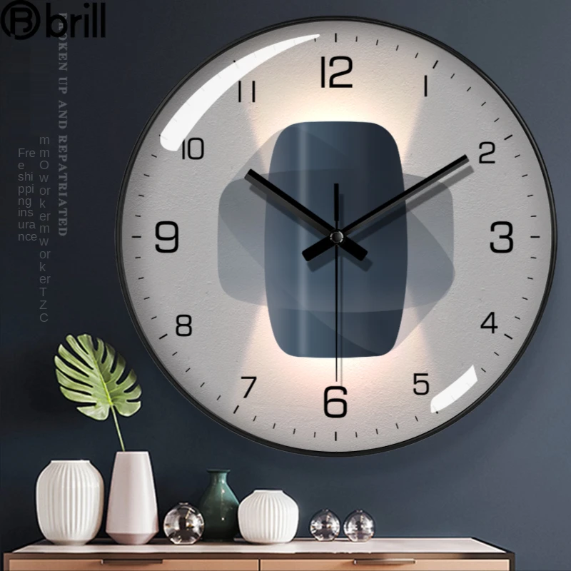 

Creative Mute Modern Design Large Wall Clock Art Quartz Luxury Glowing Wall Clock Deco Murale Living Room Decoration Reloj Mural