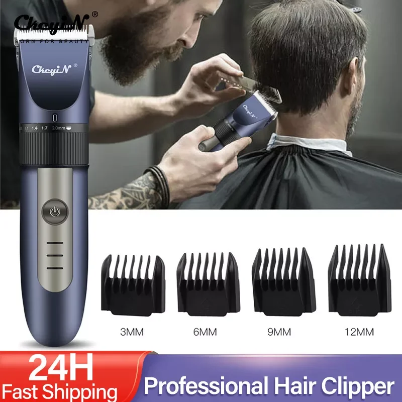 

Professional Hair Clipper Rechargeable Beard Trimmer Men Hair Cutting Ceramic Blade Low Noise Barber Machine53