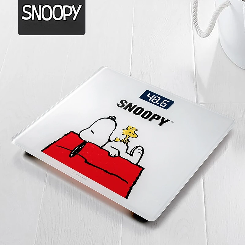 

Official Authentic Products Snoopy Snoopy Digital Weight Scale High Precision Home Dormitory Cute Tempered Glass Weight Scale
