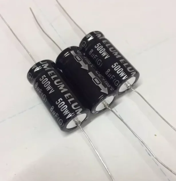 5 шт. 450 В 8 мкФ горизонтальный осевой поляризованный электролитический