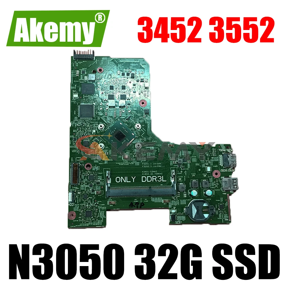 Материнская плата для ноутбука DELL INSPIRON 3452 3552, 14279-1, 100% протестирована