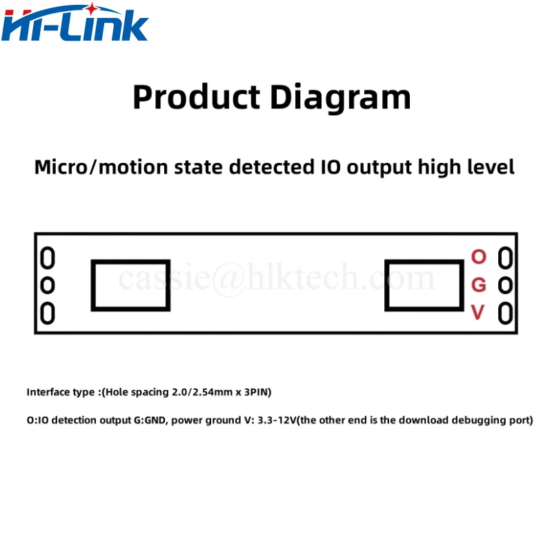 Hi-Link HLK-LD1030 10G Интеллектуальный человеческий микроволновый индукционный радарный