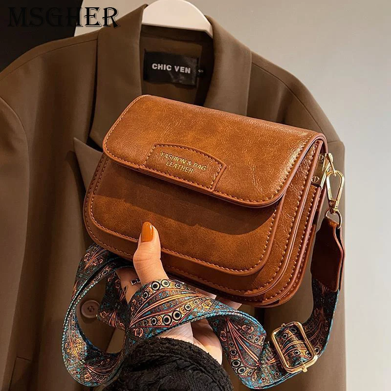 

Small Flap Crossbody Bags for Women Winter Trend Leather Purses and Handbags Designer Simple Shoulder Side Bag