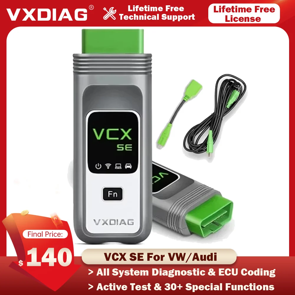 VXDIAG VCX VX108 SE для VW OBD2 сканер полная система диагностические инструменты