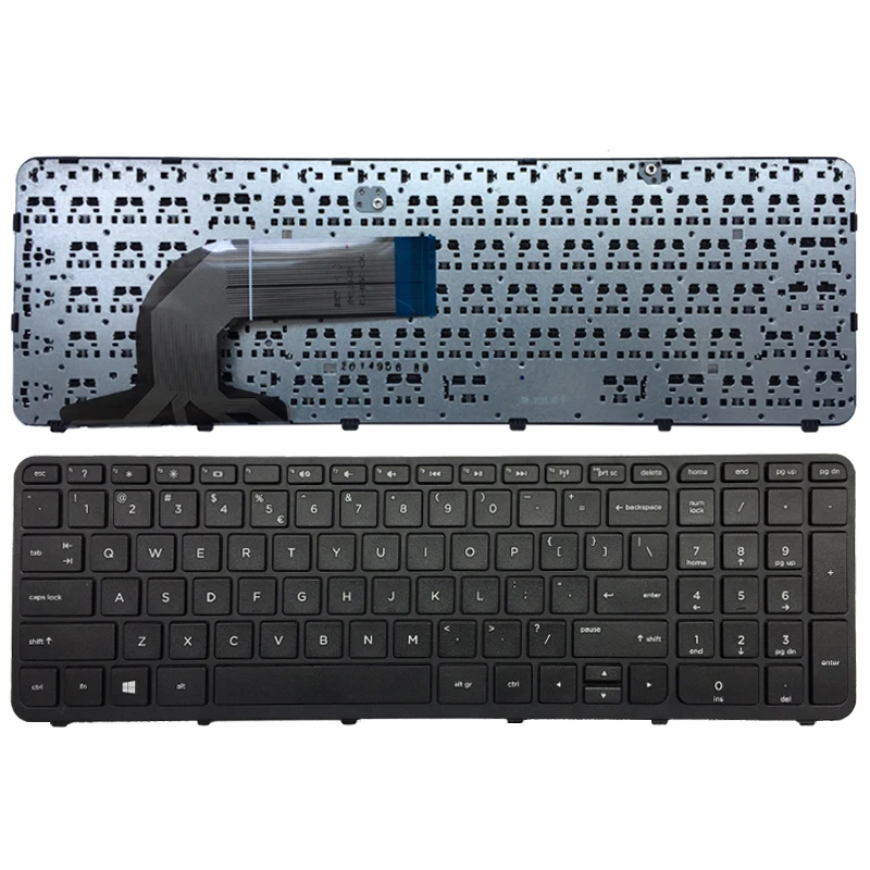 

New US Keyboard For HP Pavilion 350 G1 350 G2 355 G2 752928-001 758027-001 6037b0095501 SG-59840-XUA English Black With Frame