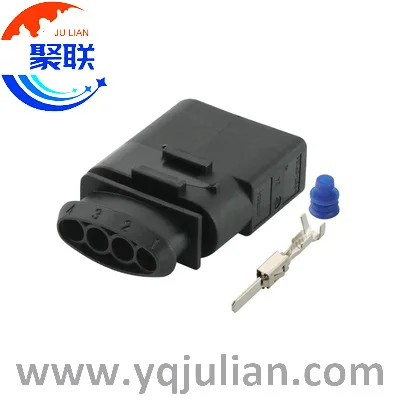 Автомобильный 4-контактный разъем 1J0973824 1J0 973 824 VW Кабельный соединитель 1534159-1 с клеммами и уплотнениями