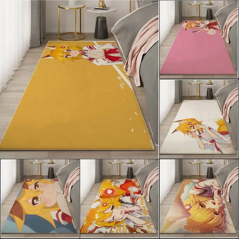 

Аниме полезный Лисий Сенко Сан, кухонный коврик, спальня, гостиная, ковер, входной коврик, домашний Коврик для прихожей, нескользящий наполь...