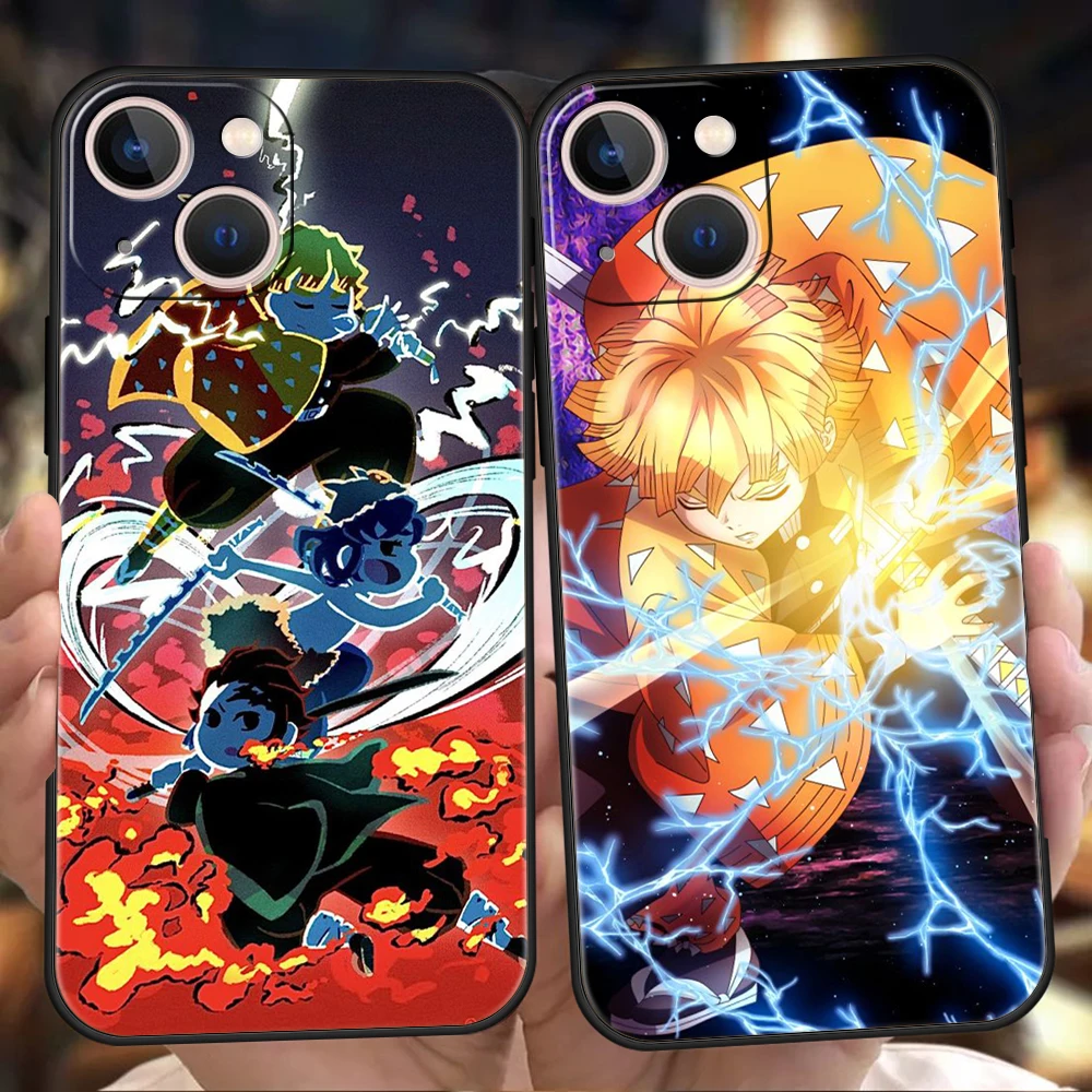 

Demon Slayer Kimetsu No Yaiba Phone Case Cover for iPhone 14 13 12 Pro Max XR XS X iPhone 11 7 8 Plus SE 2020 13 Mini Soft Shell