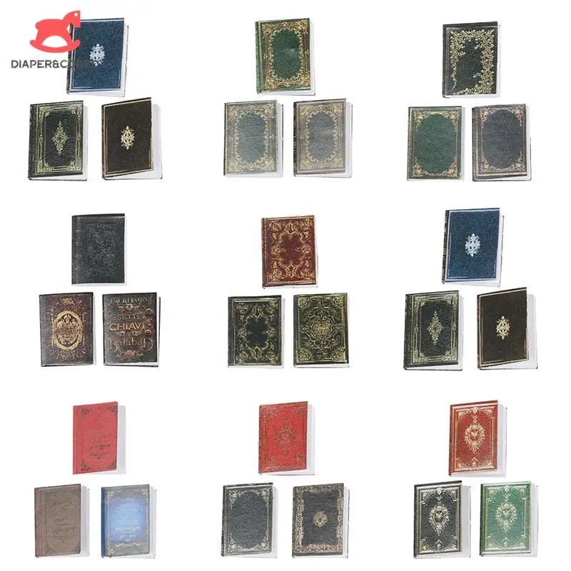 

3 шт., миниатюрные маленькие книги для кукольного домика