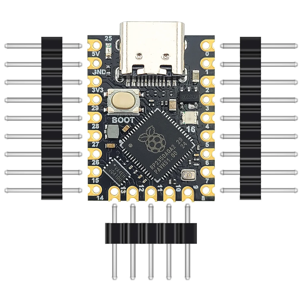 Фото Модуль макетной платы TYPE-C RP2350 для Raspberry Pi Zero MCU, двухъядерный, 150 МГц, 520 КБ SRAM, 2 МБ Flash UART I2C SPI PWM USB1.1 №2