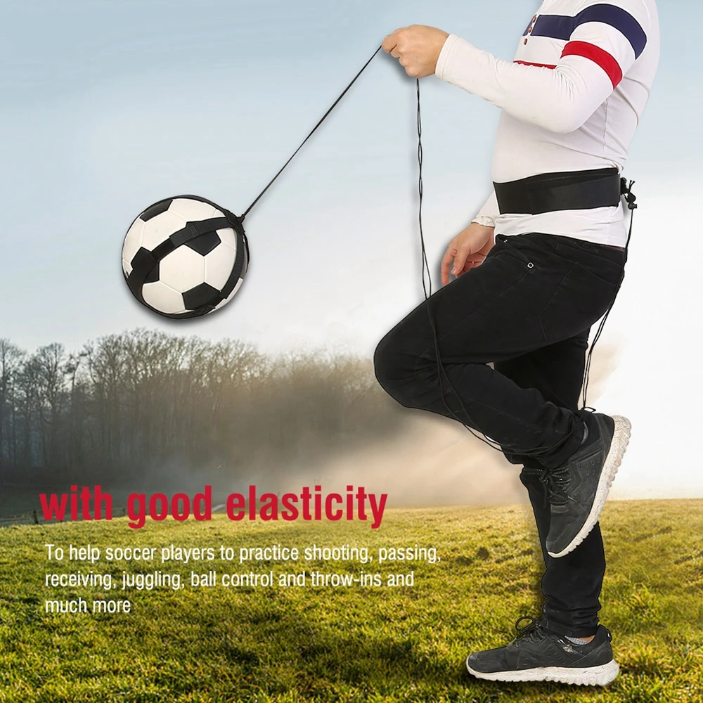 

Soccer Ball Juggle Bags Children Auxiliary Circling Belt Kids Football Training Equipment Kick Solo Soccer Trainer Football Kick