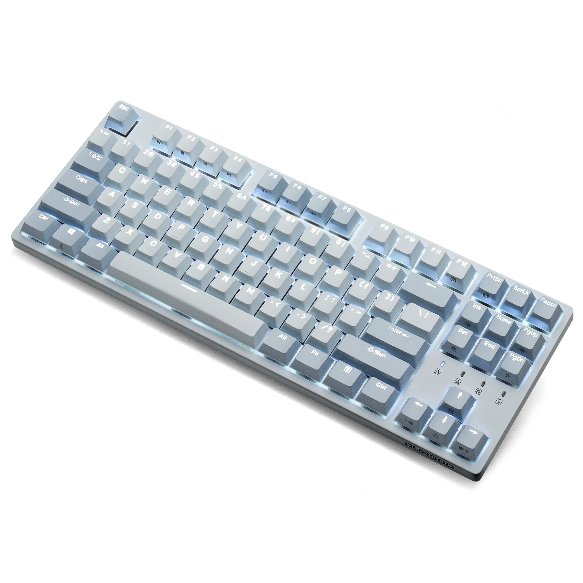 DURGOD Taurus K320 Mechanical Keyboard, Wired LED Keyboard - Cherry MX Brown Switch Anti-ghosting 87Keys US Layout (QWERTY)