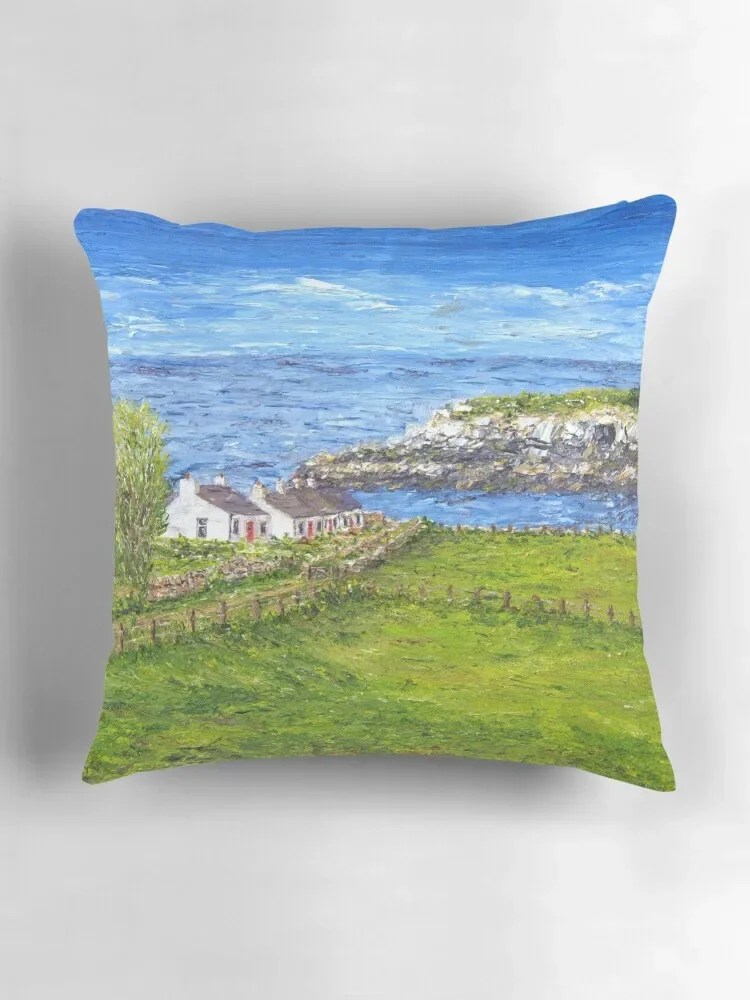 Cottages at Moelfre on Anglesey Декоративная подушка Рождественские подушки наволочки для