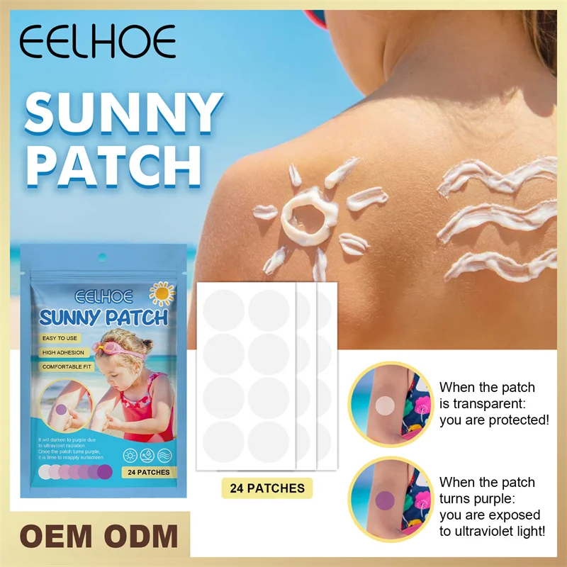 

24PCS Eelhoe Children Adult UV Patch Skin Care Comfortable Breathable Sunscreen Patch