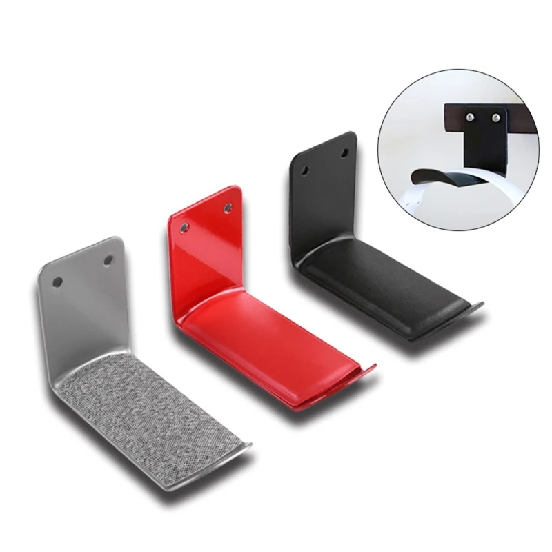 

Metal Headphone Wall Mount Holder Gaming Headset Holder Frame Earphone Protective Stand Free Punch Hanging Hook DXAC