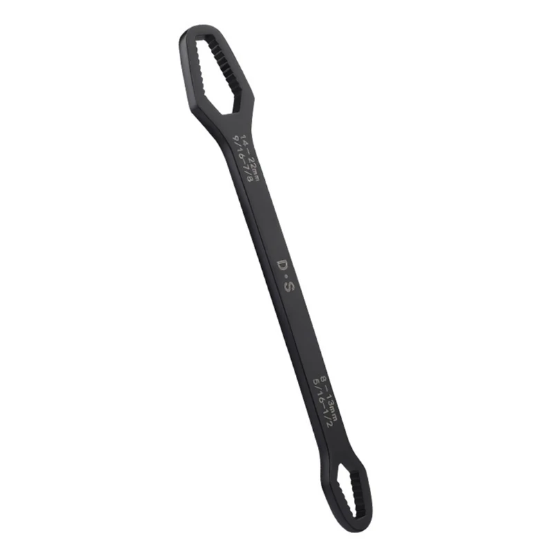 

Universal Double Sided Wrench Self Tightening Wrench 8-22mm Ratchet Spanner Polished Chrome Plated Car Bike Use