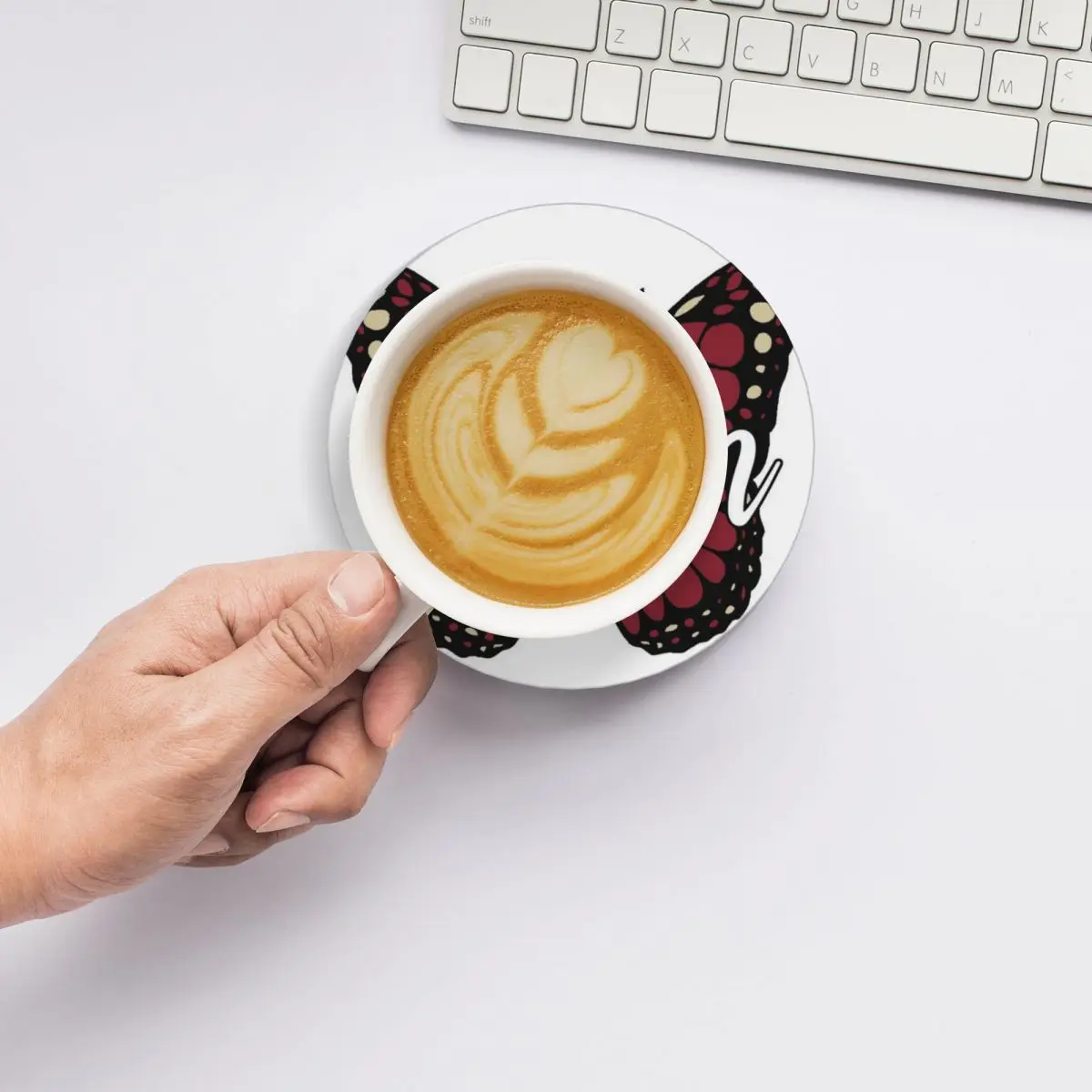 Керамические подставки Boston Butterfly (набор из 4 шт.) керамические для столового