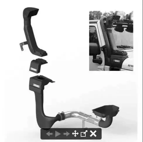 Только трубка JK бензиновый воздухозаборник J182-R для Jeep Wrangler 2007-2017 автозапчастей