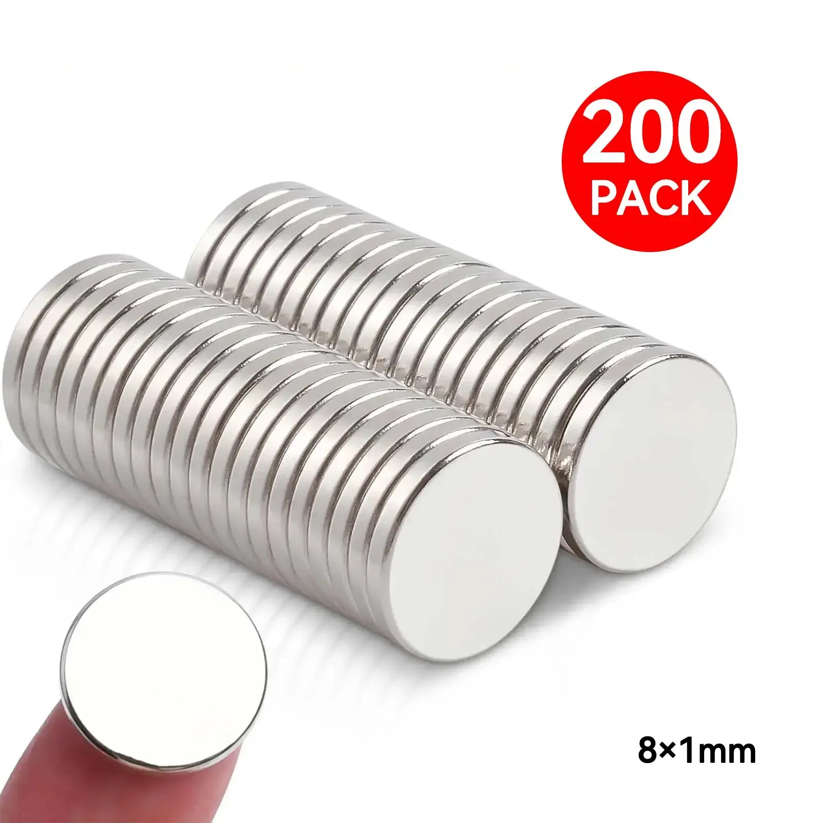 

Мини круглые магниты 8x1 мм 50/100/200 шт