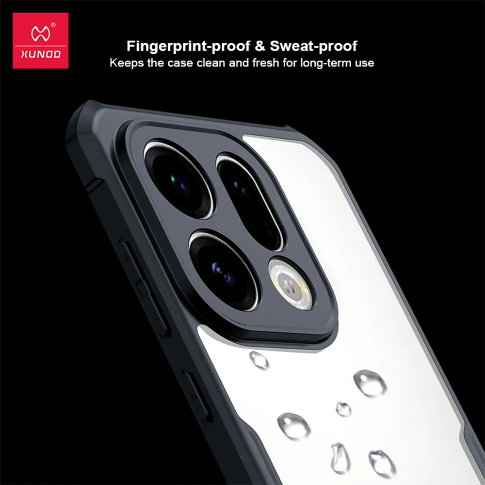 Фото Чехол Xundd для OPPO Find X9, прозрачный чехол для телефона OPPO Find X9 Pro, противоударный бампер, защитные чехлы, роскошные чехлы для OPPO №5