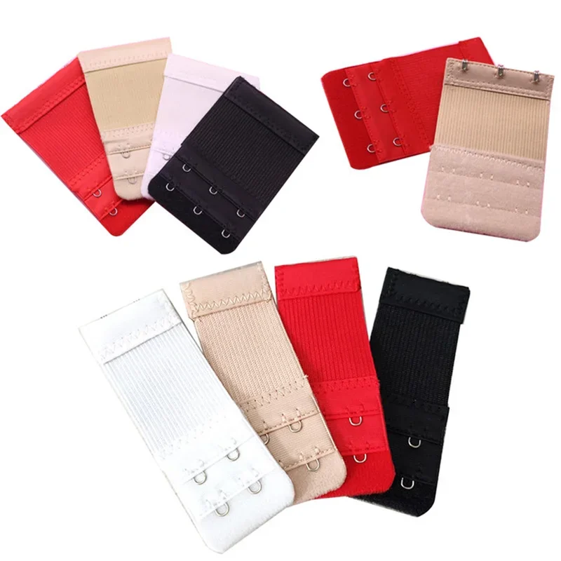 

3pcs Bra Extender For Women's Elastic Bra Intimates Strap Replacement Hook Clip Lengthened Adjustable Belt Buckle Intimates