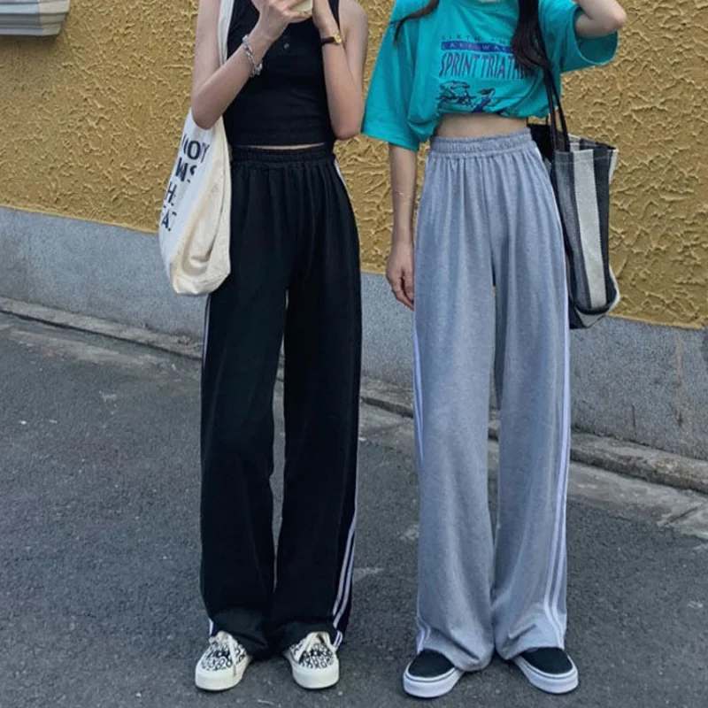 

Gray Sweatpants for Women Autumn New Baggy Fashion Oversize Sports Pants Balck Trousers Female Joggers Streetwear