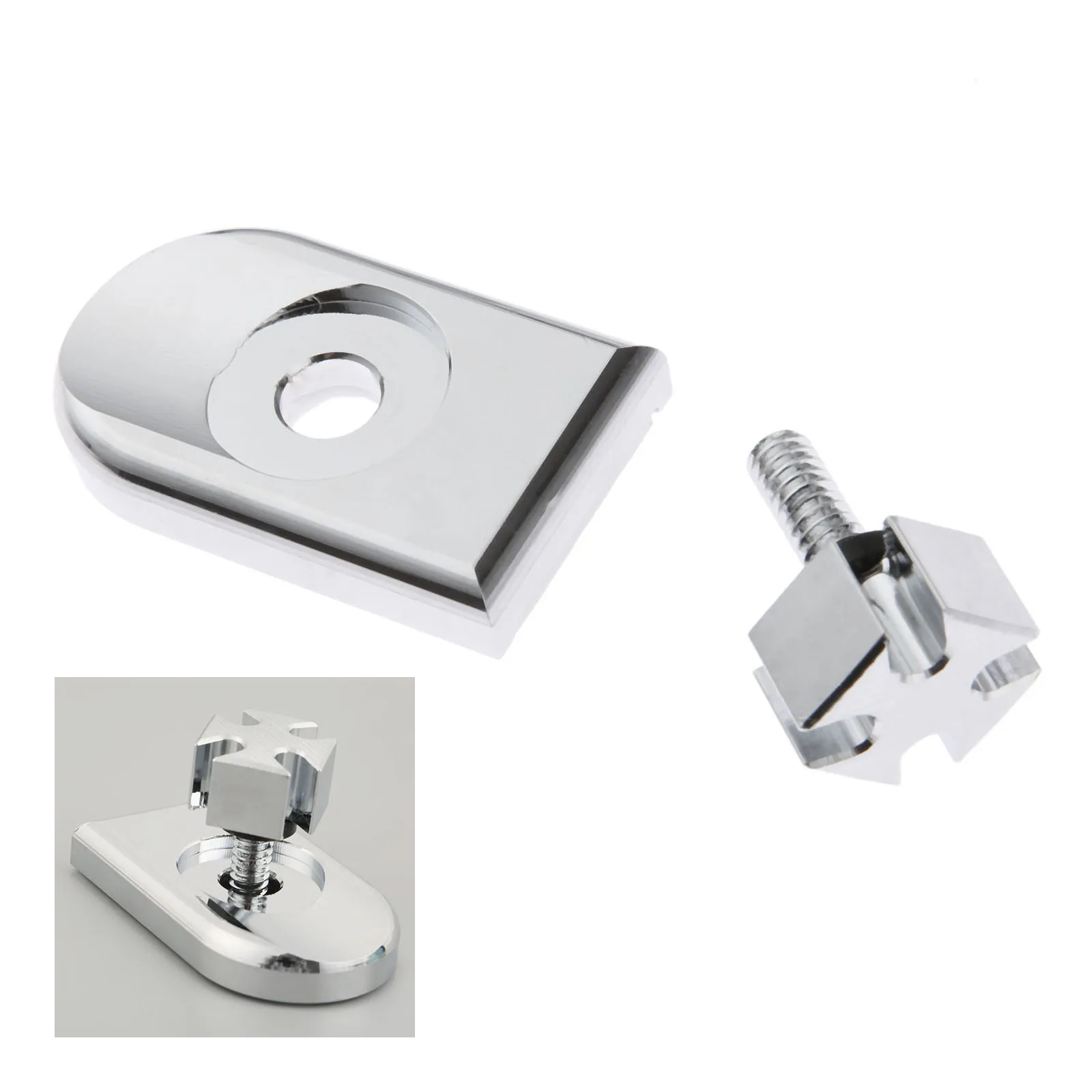 

Sliver Bolt Rear Fender Seat Screw 6mm with Tab Cover Fit for 1996-2017 Davidson Aluminum Motorcycle Accessory Part