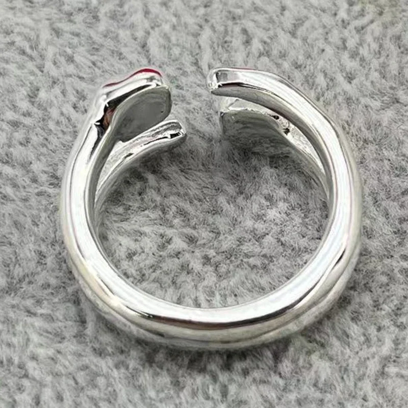Европейское и американское серебряное кольцо для ногтей в минималистическом