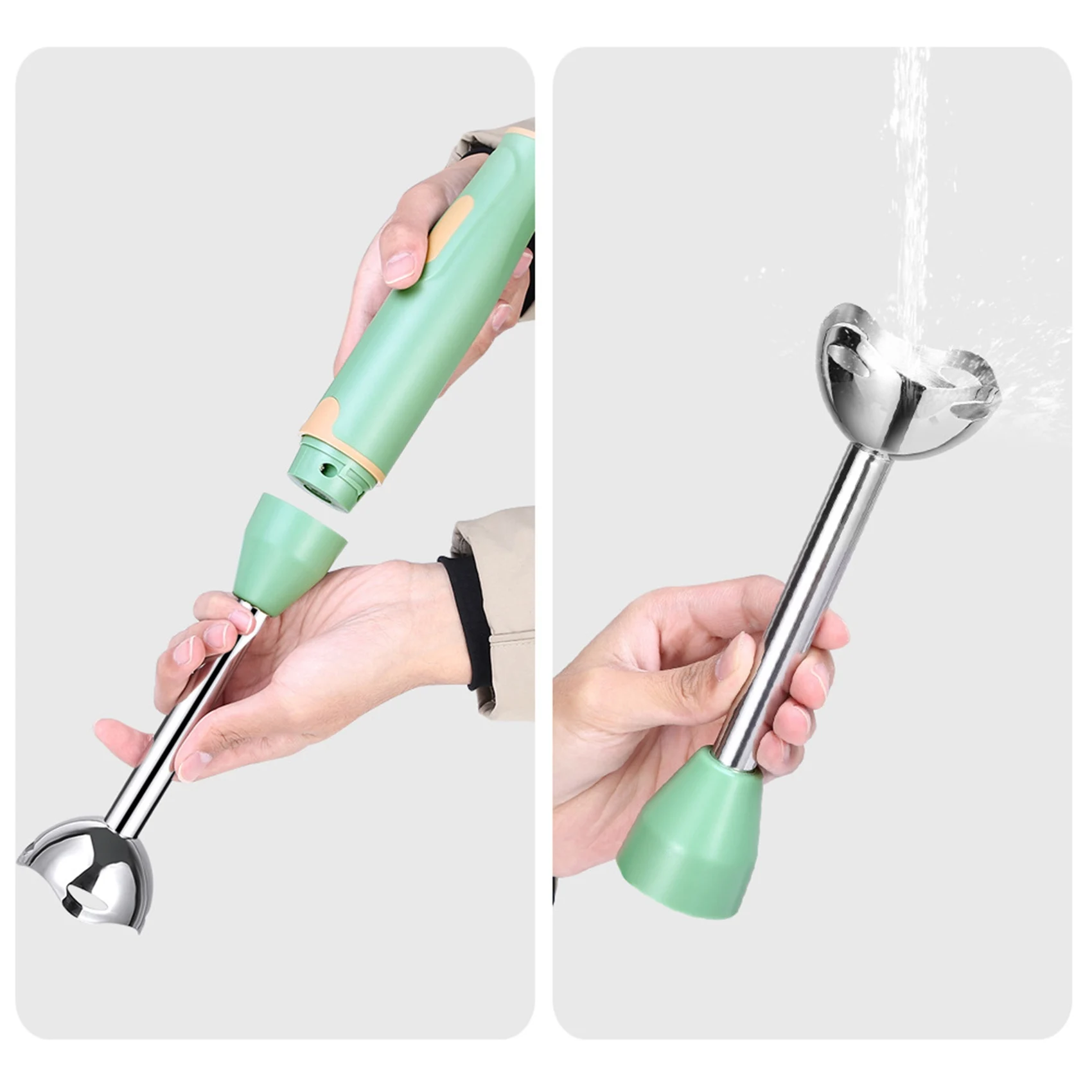 

Immersion Hand Stick Blender Electric Food Vegetable Grinder Hand-Held Cooking Complementary Food Machine EU Plug White