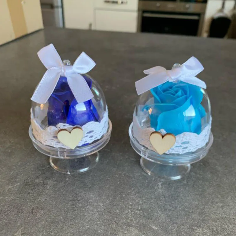 

50PCS/20PCS/12PCS Transparent Wedding Plastic Candy Boxes Birthday Party Gifts Box Baby Shower Guests Favor Box