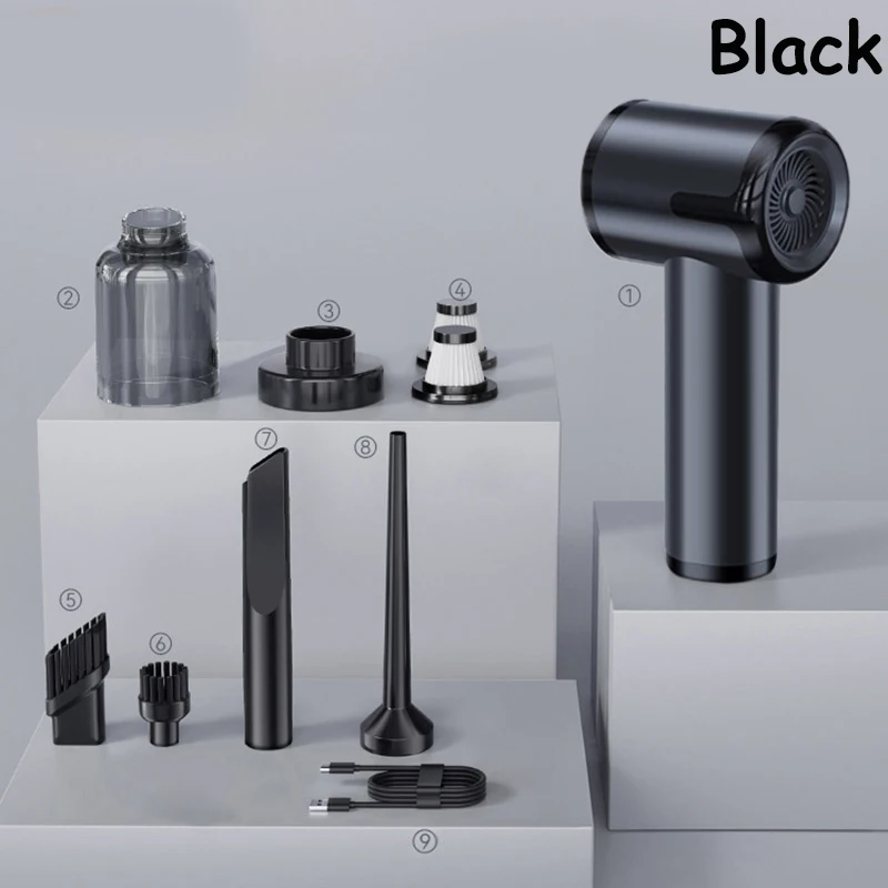 

2990000 PA, пылесос, продувочный насос, зарядка 4-в-1, портативный беспроводной сверхмощный пылесос для автомобиля