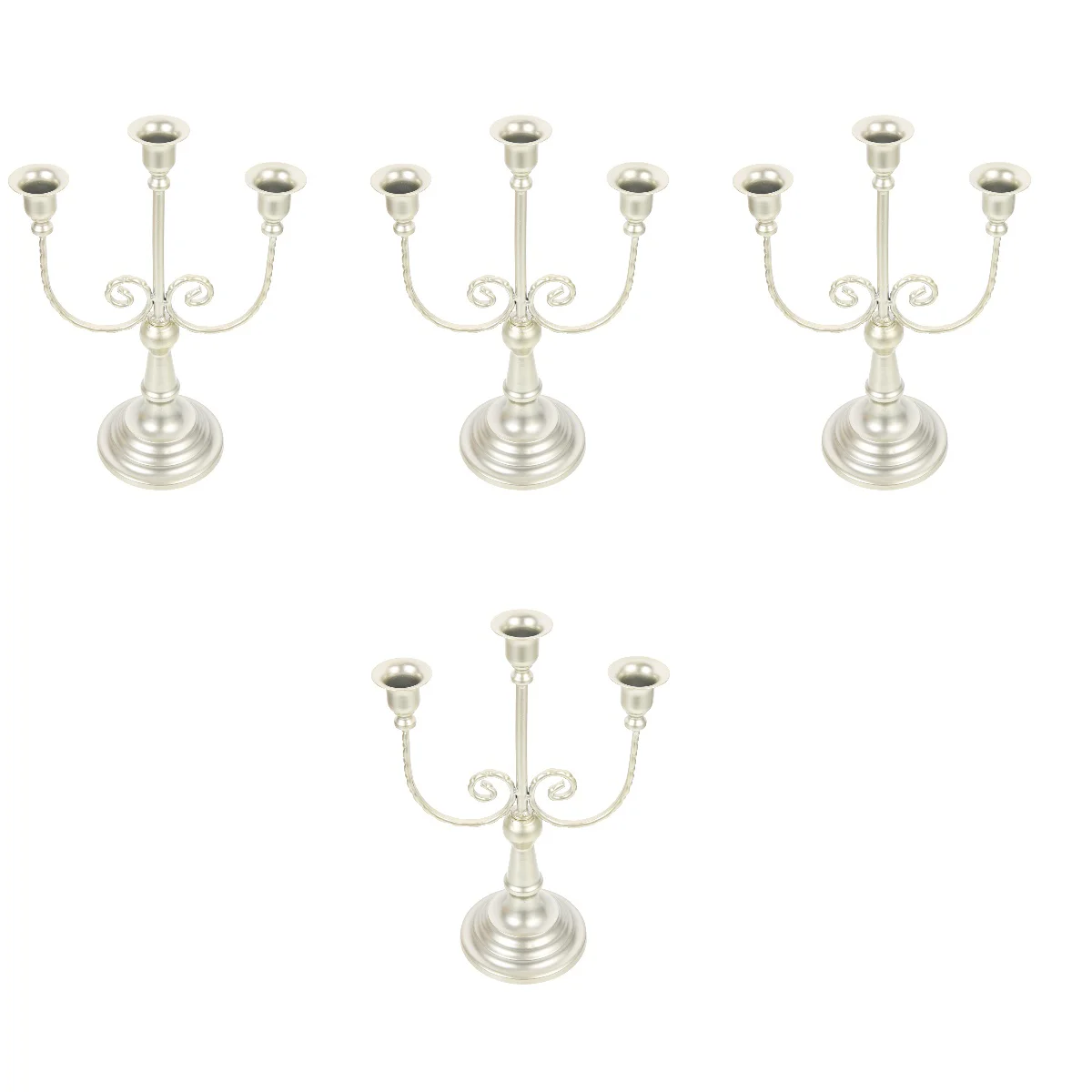 

4pcs Tabletop Candlestick Multi-head Style Candelabrum Holder