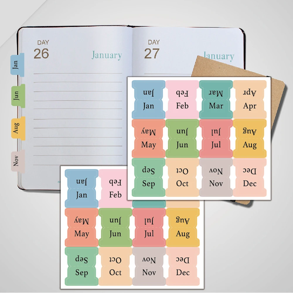 

Цветные месячные наклейки DDAYUP