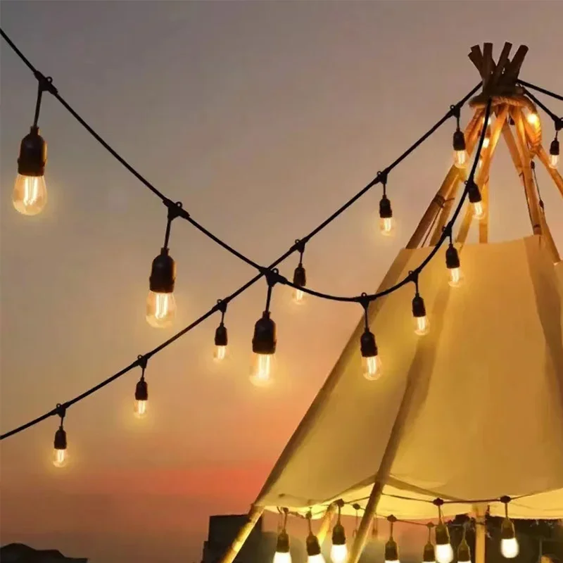 Светодиодный водонепроницаемый светильник E27 атмосферный для кемпинговой