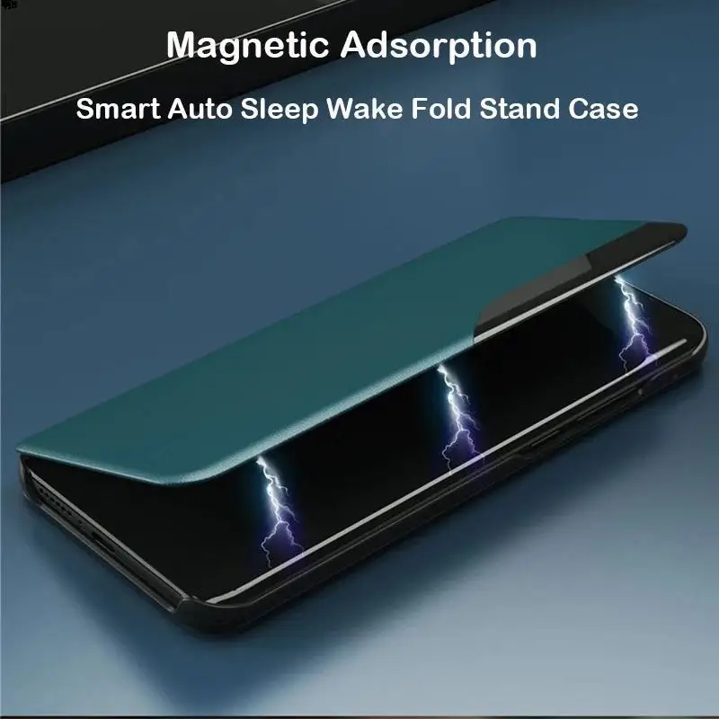 Чехол-книжка из искусственной кожи с окошком для экрана Huawei P40 P30 P20 Mate 20 Pro Lite E P Smart