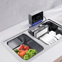 fy ultrasonic dishwasher home water tank installation free fruit vegetable portable sink dishwashing machine automatic cleaner
