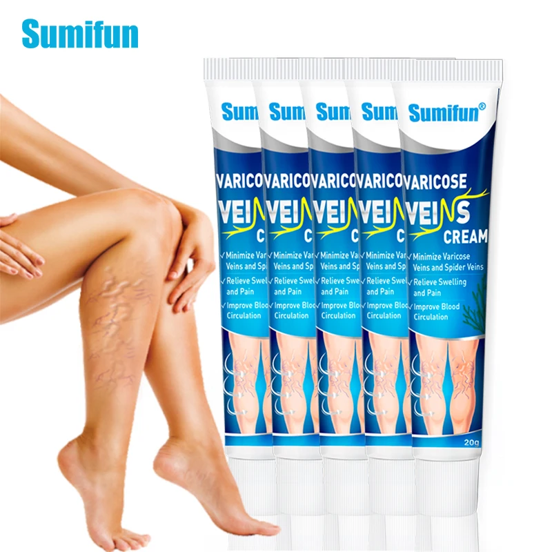 

5/10pcs Sumifun Vasculitis Phlebitis Spider Cream Varicose Veins Treatment Ointment Varicosity Angiitis Removal Medical Plaster