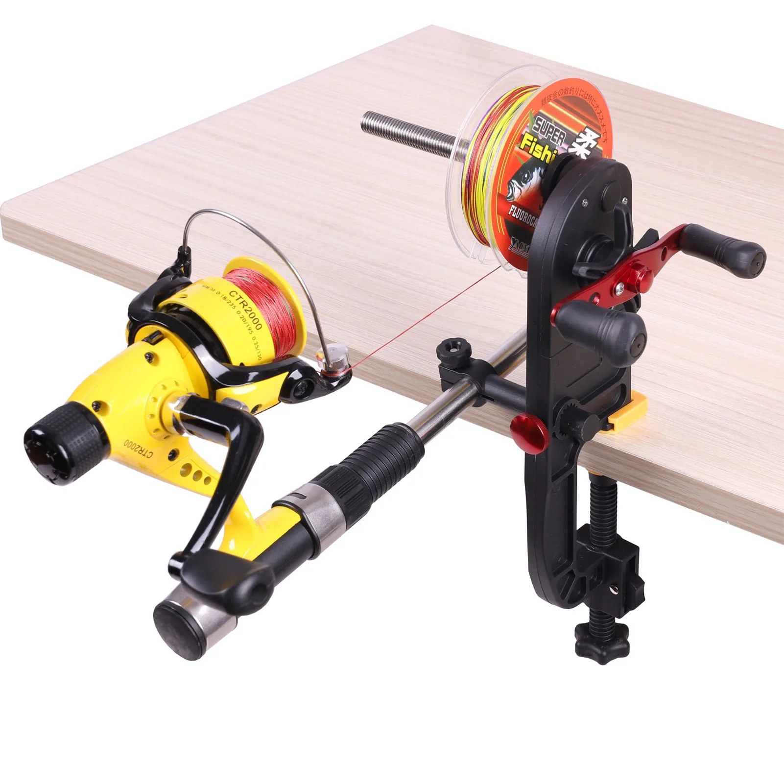 

Fishing Line Spooler Portable Casting Line Winding System Fishing Stuff Multifunctional Winder Fishing Supplies For Thick And